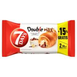 7 Days Doub!e Max Croissant z nadzieniem o smaku kakaowym i waniliowym 110 g