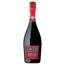 Cin&Cin Rosso Wino czerwone półsłodkie musujące polskie 750 ml