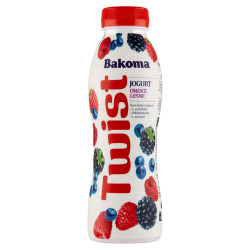 Bakoma Twist Jogurt owoce leśne 380 g
