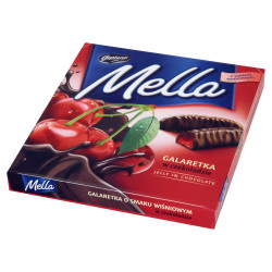 Goplana Mella Galaretka w czekoladzie o smaku wiśniowym 190 g