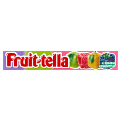 Fruittella Owocowy Ogród Cukierki do żucia o smaku jabłkowym gruszkowym malinowym i jeżynowym 41 g