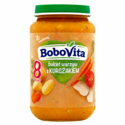 BoboVita Bukiet warzyw z kurczakiem po 8 miesiącu 190 g