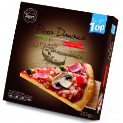 Pizza Domana z szynką i pieczarkami 305 g karton